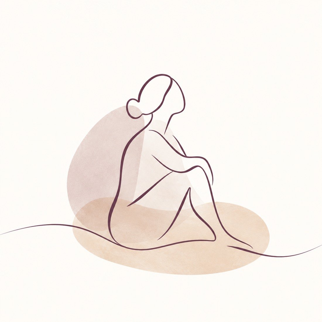 Lijnillustratie individuele begeleiding