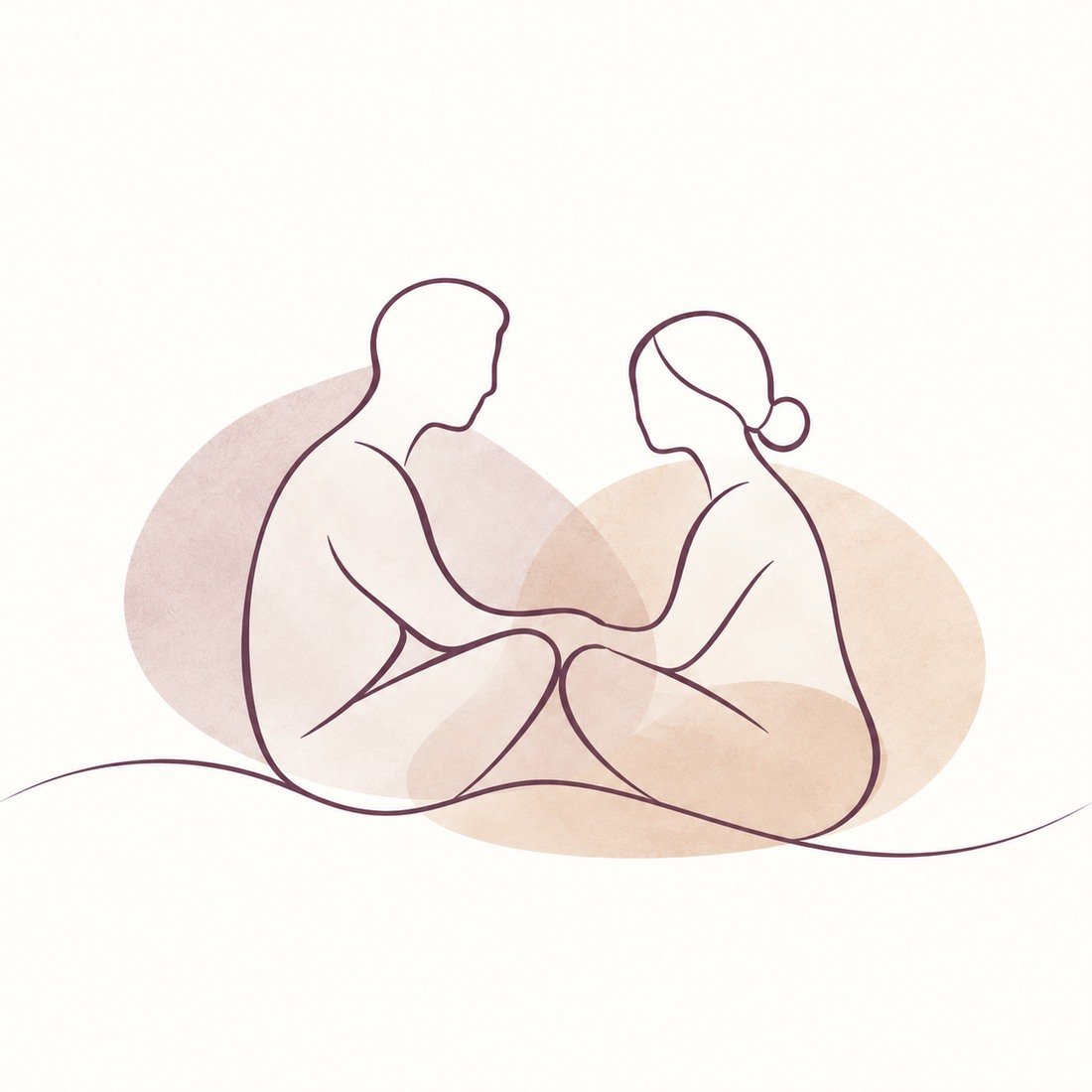 Lijnillustratie relatietherapie